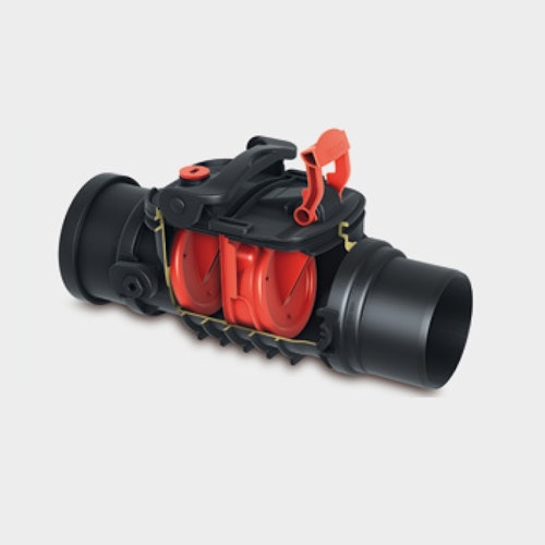 KESSEL - Staufix Control Rückstaudoppelverschluss freiliegend mit Rattenschutz