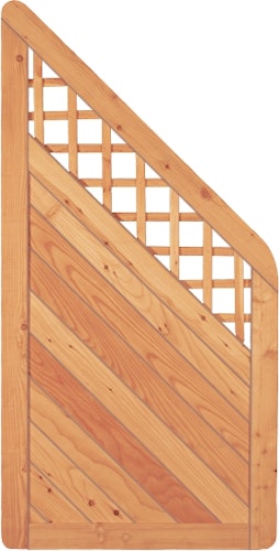 T&J SKAGEN RANK Sichtschutzzaun Lärche 900 x 1800/900 mm
