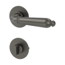 Vorschaubild Griffwerk CAROLA PIATTA S -Kaschmirgrau Rosettengarnitur rund -Flachrosette -WC TS 37-45mm
