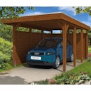 Vorschaubild Skan Holz Carport Friesland 314x555 cm inkl. Rück- und Seitenwände Sparset 1