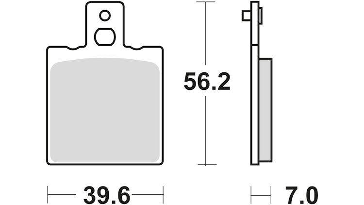 TRW Bremsbelag Typ Organisch Standard mit ABE, Bremsbelag "MCB 75" Satz