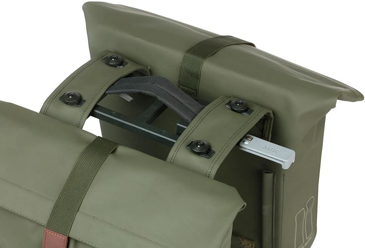 Basil City Double Pannier Bag Doppeltasche grün moss green MIK 2.0