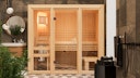 Vorschaubild Karibu Sauna Avari 2 Superior mit Fronteinstieg 68 mm - 230 Volt Plug & Play inkl. gratis Sauna-Zubehörset im Wert von 234,94 €