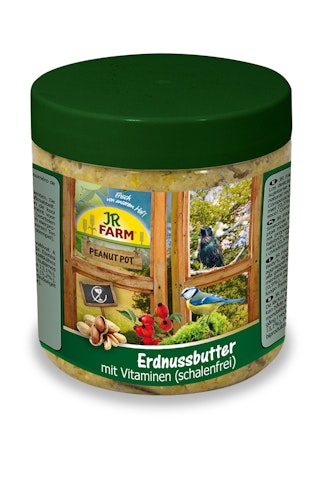 JR FARM Peanut Pot Erdnussbutter 400g Wildvogelfutter zum Nachfüllen