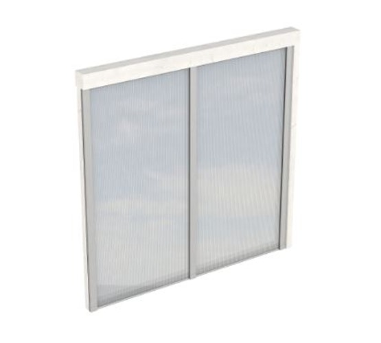 Skan Holz Seitenwände aus Polycarbonat für Terrassendach (Wandanbau)