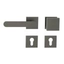 Vorschaubild Griffwerk Wechselgarnitur VAYA 291 AVUS fast2fix Fast2Fix  Rosetten eckig Knopf SQUARE Kaschmirgrau L