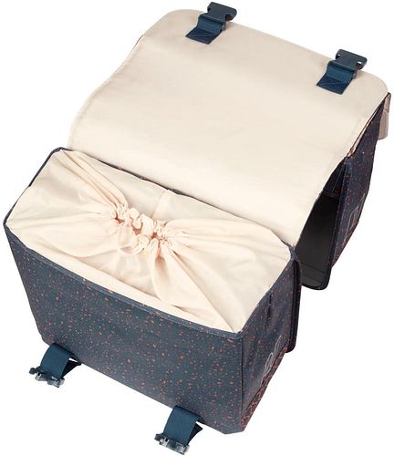 Basil Doppeltasche Flair blau
