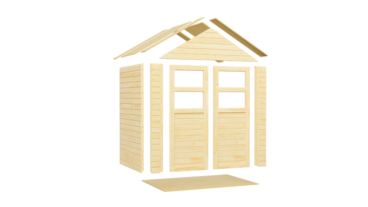 Bertilo Gerätehaus Visby 1/2/3/4 - 19 mm