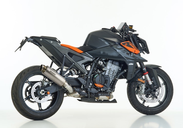 Shark Performance SLIP-ON Titan silber SRC 4 für KTM 990 Duke EURO5+  