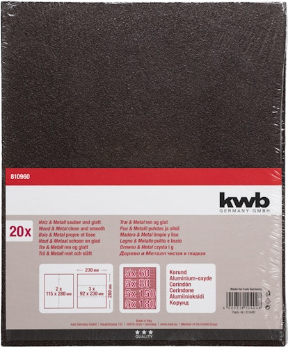 kwb 20 Schleifbogen Korund sort. 810960