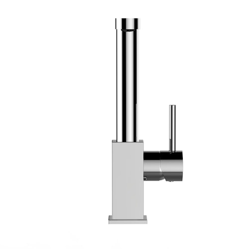 Wasserhahn Küchenarmatur, QU, mit 360° schwenkbarem superflachem Auslauf, Verchromt