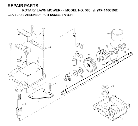 Husqvarna Rasenmäher gelegentliche Nutzung 560 HSH, 954140059B,  702511, 1998-10