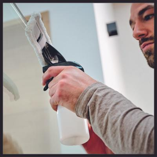 Einhell Akku-Fensterreiniger BRILLIANTO 3437100 Kit inkl 2,0 AH Starter Kit