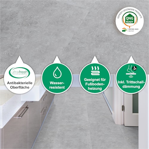 SLY Large Midi Klick-Designboden Fliesenoptik