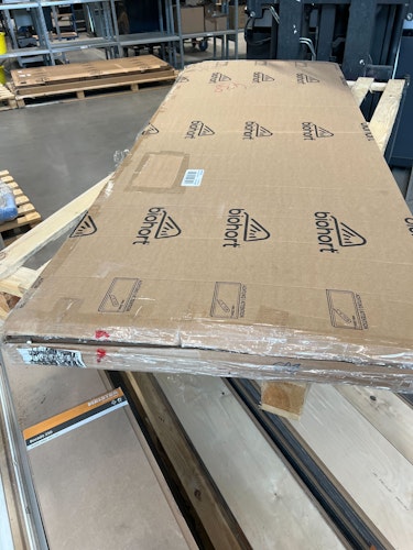 B-Ware Rückwand für Biohort Kaminholzlager Woodstock-quarzgrau-metallic-Gr. 300