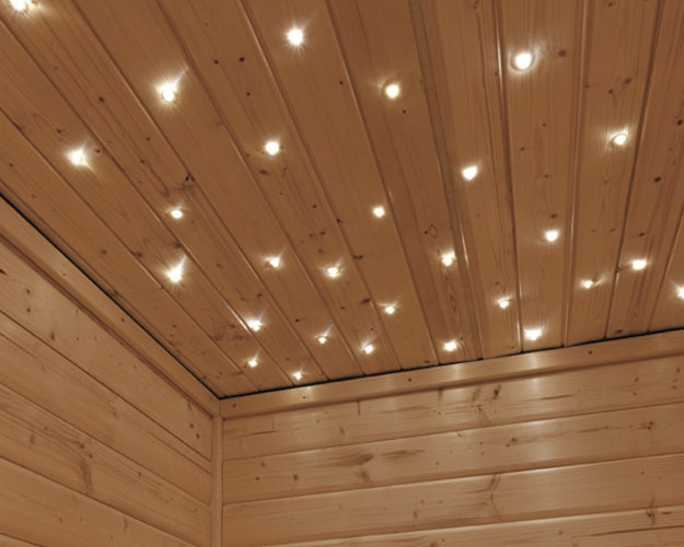 Karibu Sternenhimmel mit Funksteuerung für Innensaunen