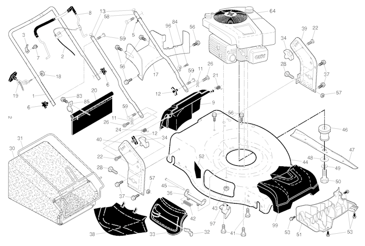 Husqvarna Rasenmäher gelegentliche Nutzung 96143009901 HU800H