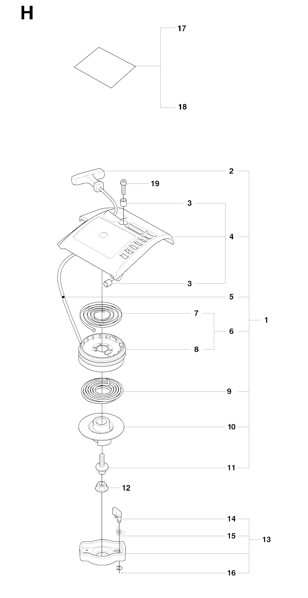 Explosionszeichnung Ersatzteile