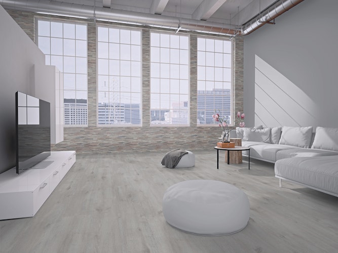 INDO rustikale Holzwandverkleidung Axewood BCL01WW White washed