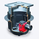 Vorschaubild KESSEL 28451 - Rückstaupumpanlage Pumpfix S für Bodenplatte, befliesbar