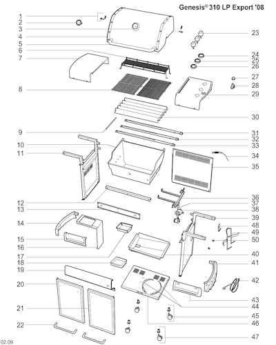 Weber Genesis E-310 LP Blk (2009) (DE/AT)