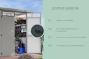 Vorschaubild Karibu Metall Gartenhaus Osten (Østen) inkl. gratis Metallbox im Wert von 349,99 €