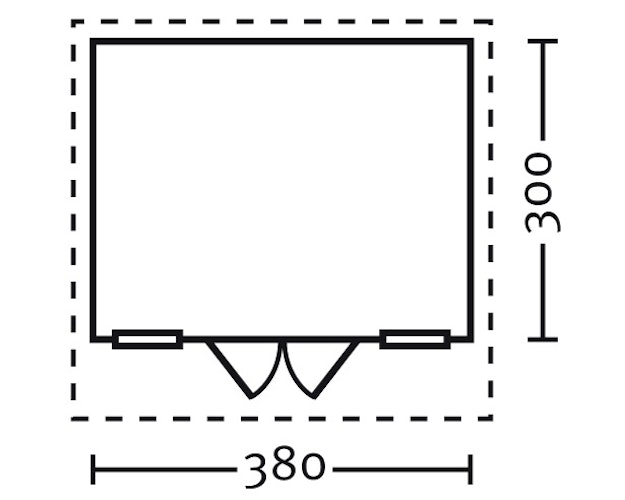Skan Holz 45 mm Gartenhaus Trondheim/Bergen