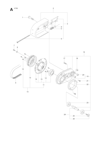 Husqvarna Trennschleifer K750, 544936207, 2010-02