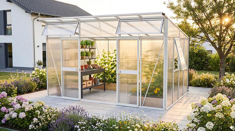 Vitavia Gewächshaus Aura 7800 inkl. 4 Fenstern - 7,8 m²