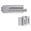 Vorschaubild Griffwerk PURISTO S -Edelstahl matt Ganzglastürbeschlagset -3-teiliger Bandsatz -mit Griff TRI 134 -EM -UV