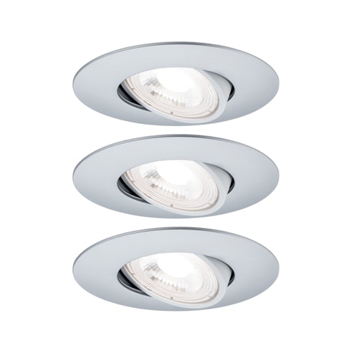 Paulmann Einbauleuchten-Set LED 3x6W chrom-matt