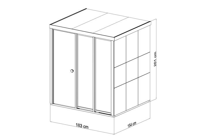 Bertilo Sauna Model 2 Medium white - 58 mm