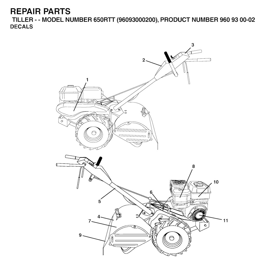 Explosionszeichnung Ersatzteile