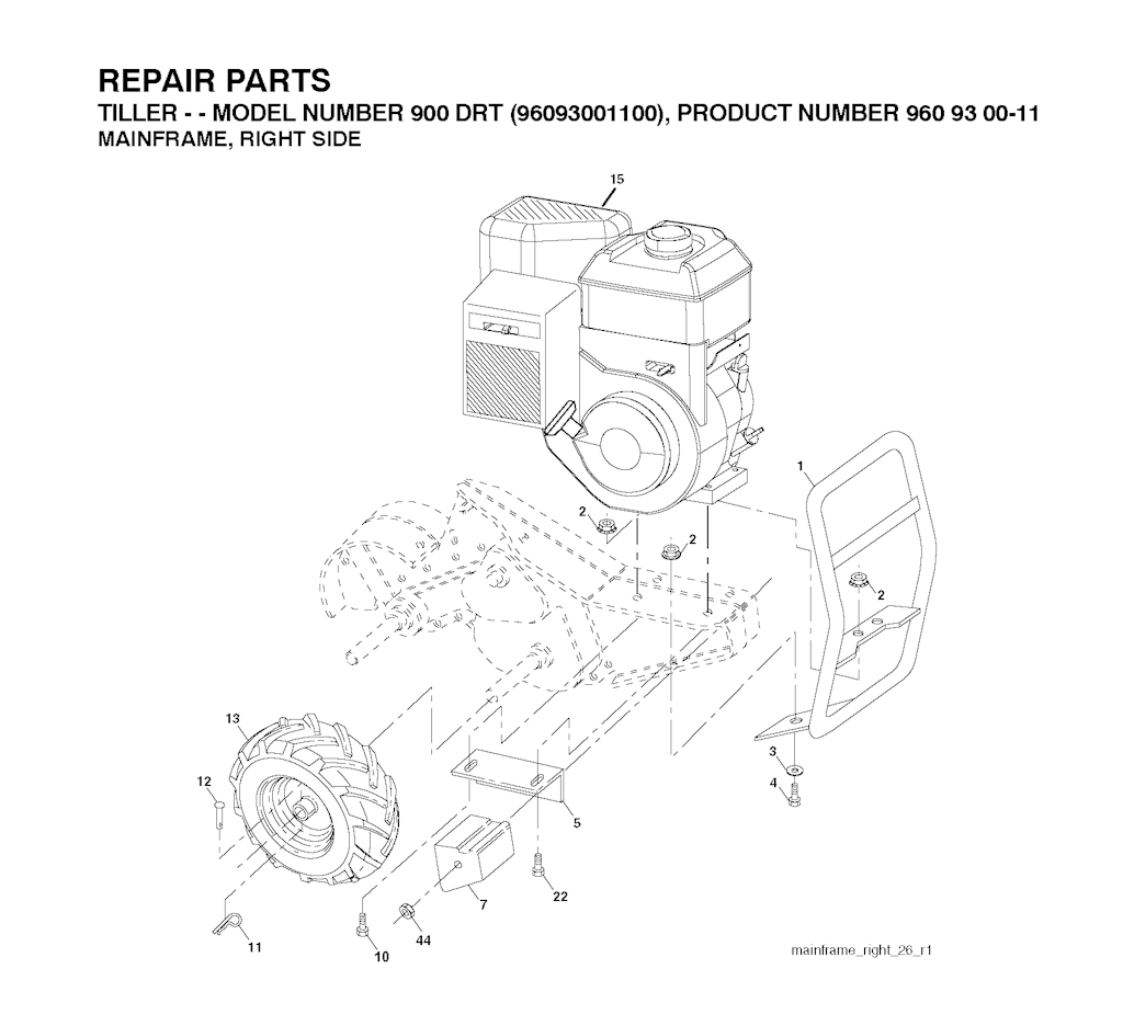 Explosionszeichnung Ersatzteile