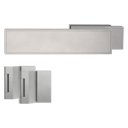 Vorschaubild GRIFFWERK Glastürbeschlagset FRAME unverschließbar Magnet 3-tlg. Bänder ohne Griff