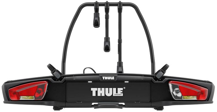 Thule Heckträger VeloSpace 3 schwarz für Fahrräder, Abklappwinkel von 65 °