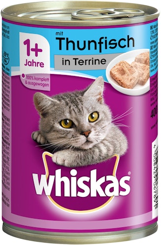 Whiskas 1+ Terrine 400 Gramm Katzennassfutter
