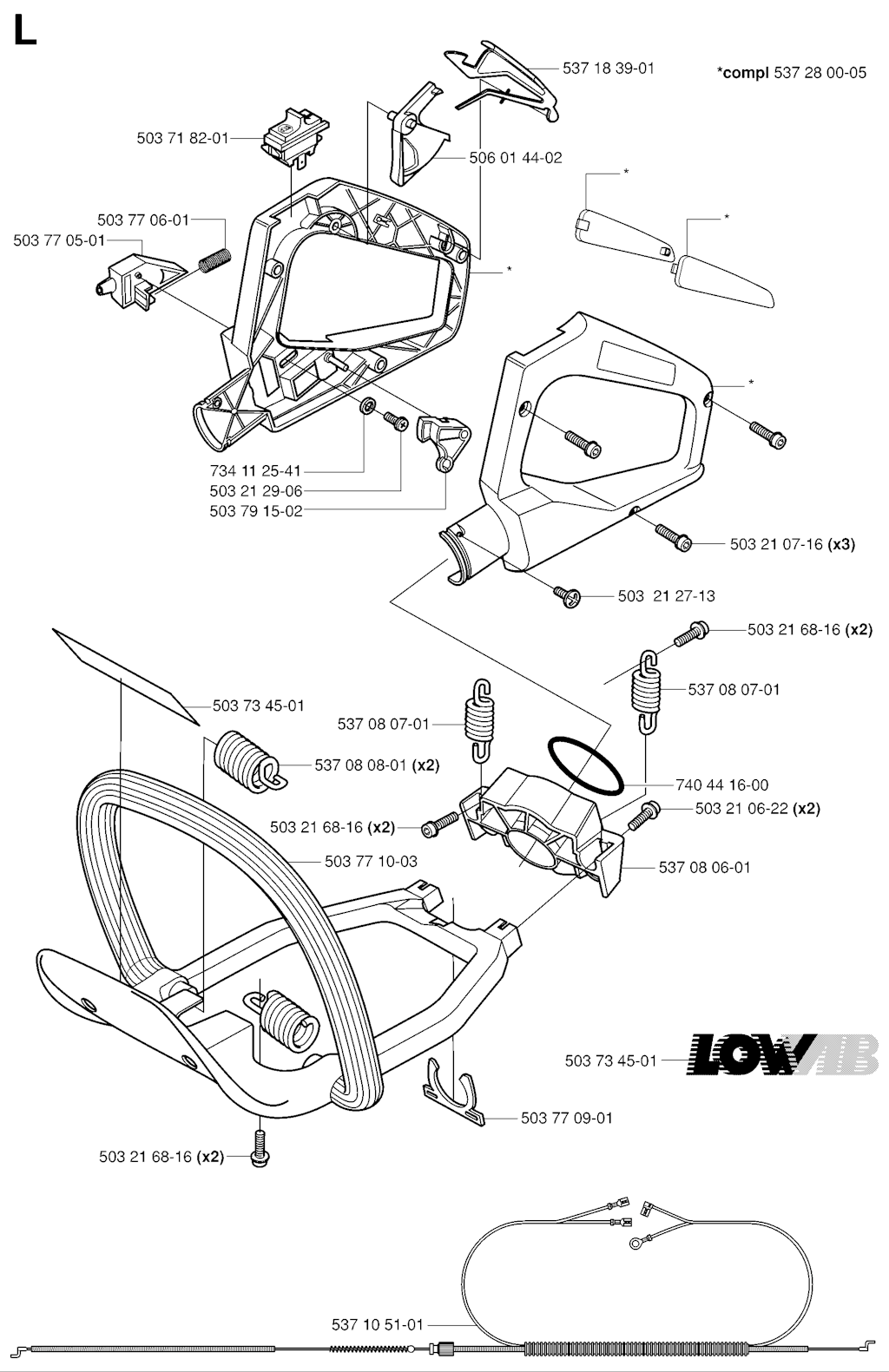 Explosionszeichnung Ersatzteile