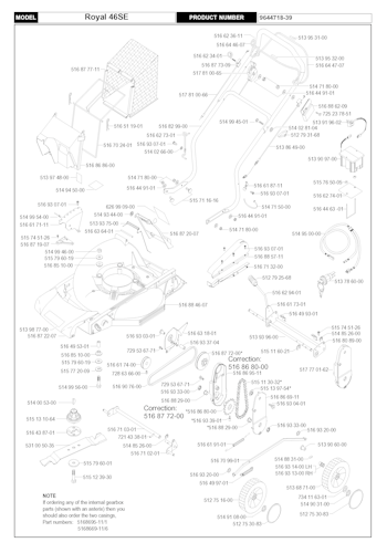 Husqvarna Rasenmäher gelegentliche Nutzung ROYAL 46 SE, 964471839, 1999-05