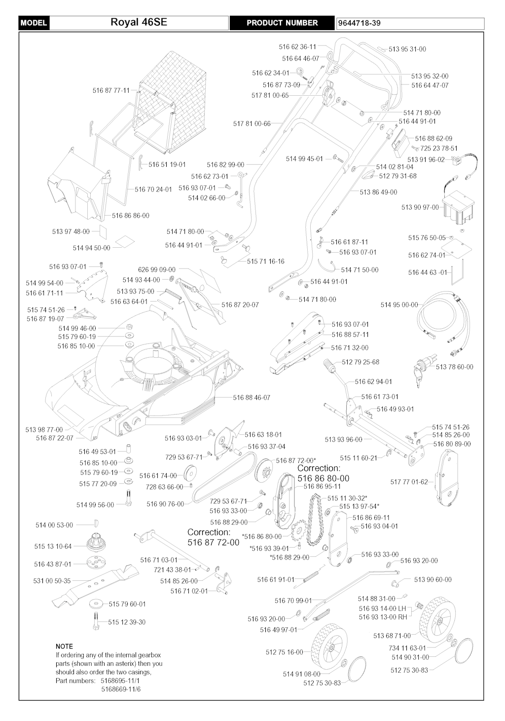Explosionszeichnung Ersatzteile