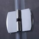 Vorschaubild Duschkabine Falttüre XFT ESG 8 mm inkl. Duschwanne und Ablauf 900 x 900 x 1900 mm