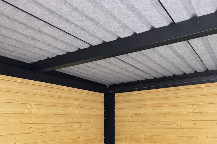 Wolff Finnhaus Metall-Holzgartenhaus Hybridhaus Alvar - 28 mm