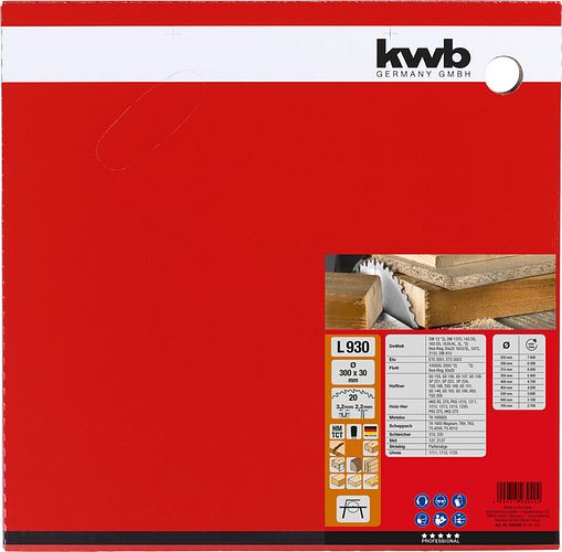 kwb Bk-Sägebl.HM Ø300x2,2x30 Z20 593040