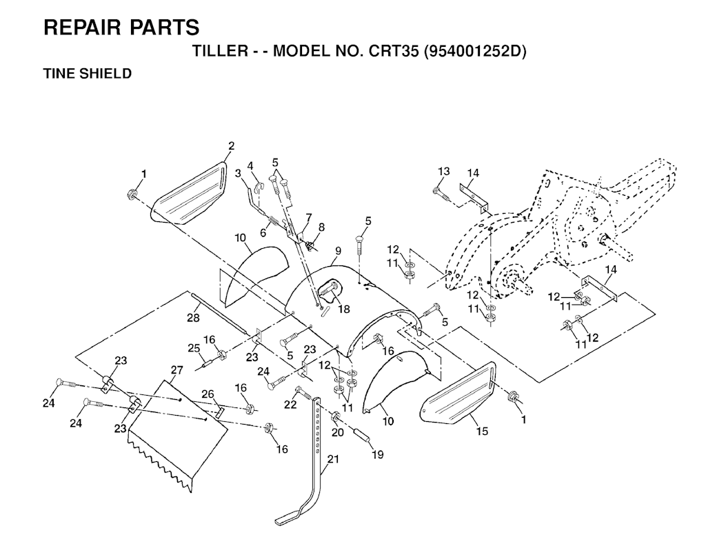 Explosionszeichnung Ersatzteile