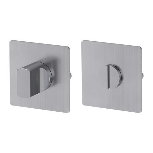 Griffwerk FRAME | DESIGN MANUFAKTUR ROSETTE -Edelstahl matt Rosettenpaar eckig -Prontofix -WC