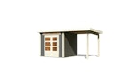 Vorschaubild Karibu Woodfeeling Gartenhaus Kandern 1/2/3 mit 235 cm Schleppdach + Rückwand