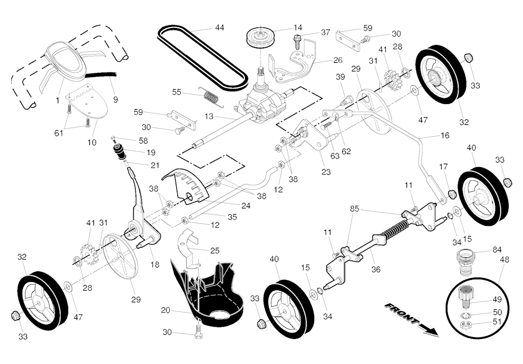 Explosionszeichnung Ersatzteile
