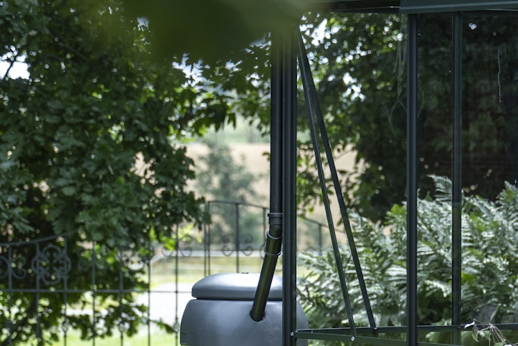 Halls Dachrinnen - Verbindungsset für Entwässerung in Regentonne