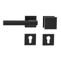 Griffwerk Wechselgarnitur VAYA 136 ARIS fast2fix Fast2Fix Rosetten eckig Knopf SQUARE Graphitschwarz L