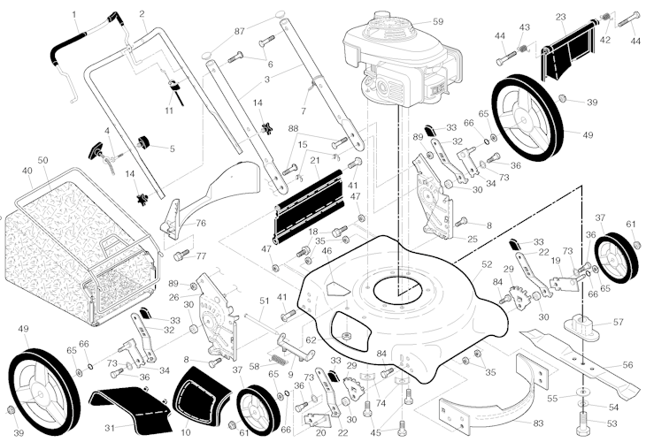 Husqvarna Rasenmäher gelegentliche Nutzung 96133003100 7021P